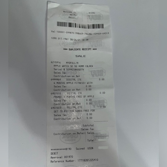 Apple Watch SE Space Grey Aluminum Case Black Sport Band 40mm - Picture 8 of 8